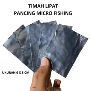 Timah Lempeng / Lipat Ukuran 6 x 8 cm harga murah pemberat pancing micro fishing