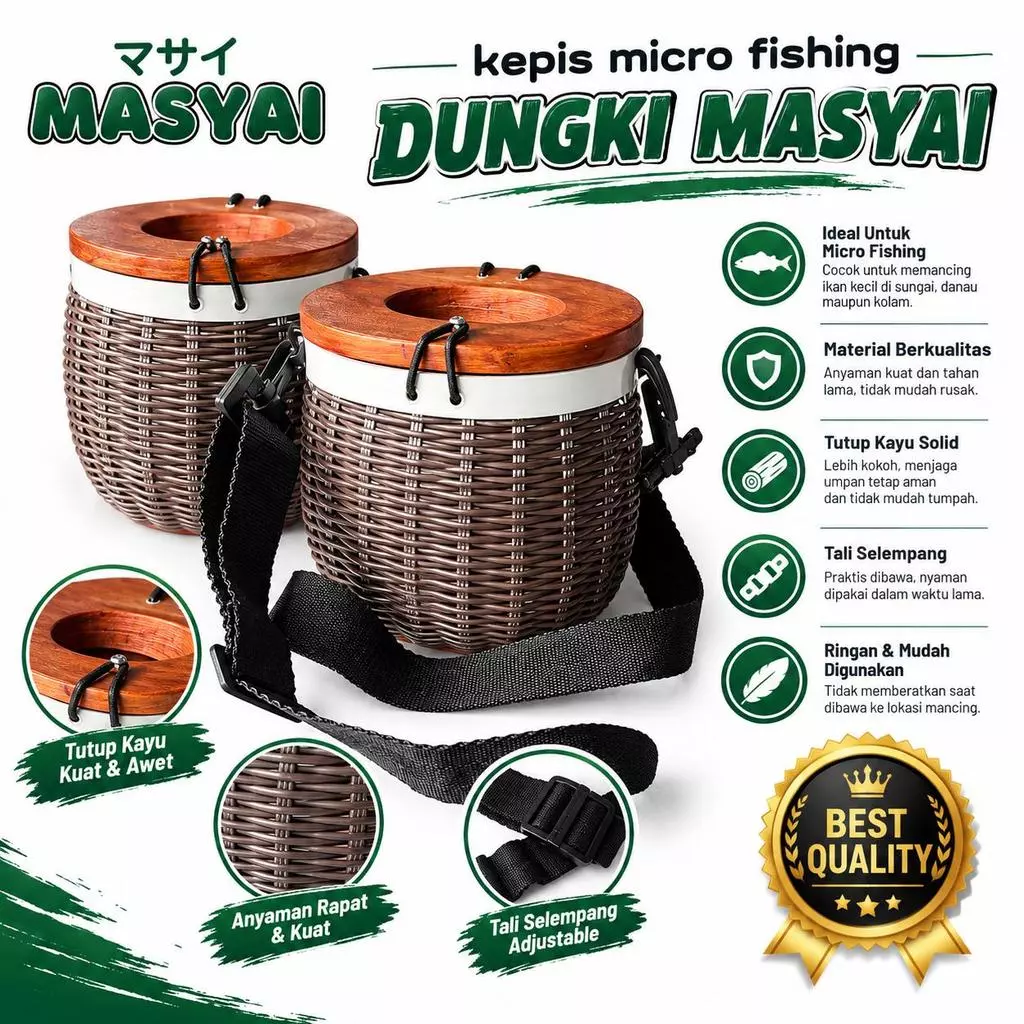 Kepis Dungki Masyai Tempat ikan tempat ikan micro fishing