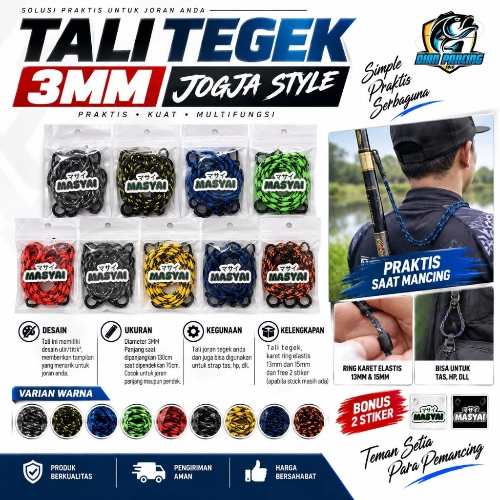Tali Tegek (Rod Belt) / Tali Punggung Jogja Style / Tali Punggung Tegek